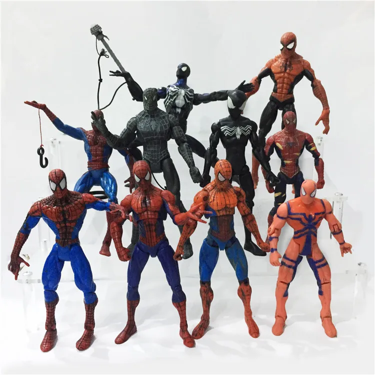 

Hasbro Marvel Action Figure Genuine Spider-man Iron Man Retro Toy The Avengers 6-inch Movable Doll Rare Model