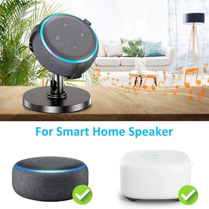 Настольный держатель для Echo Dot 3-го поколения регулируемый кронштейн на 360 °