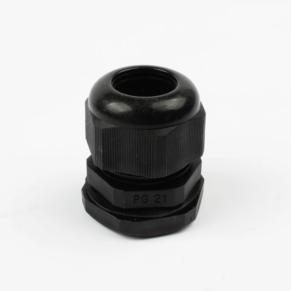 10pcs IP68 PG19 PG21 PG25 Wire Cable CE White Black Waterproof Nylon Plastic Gland Connector with Gasket | Обустройство дома