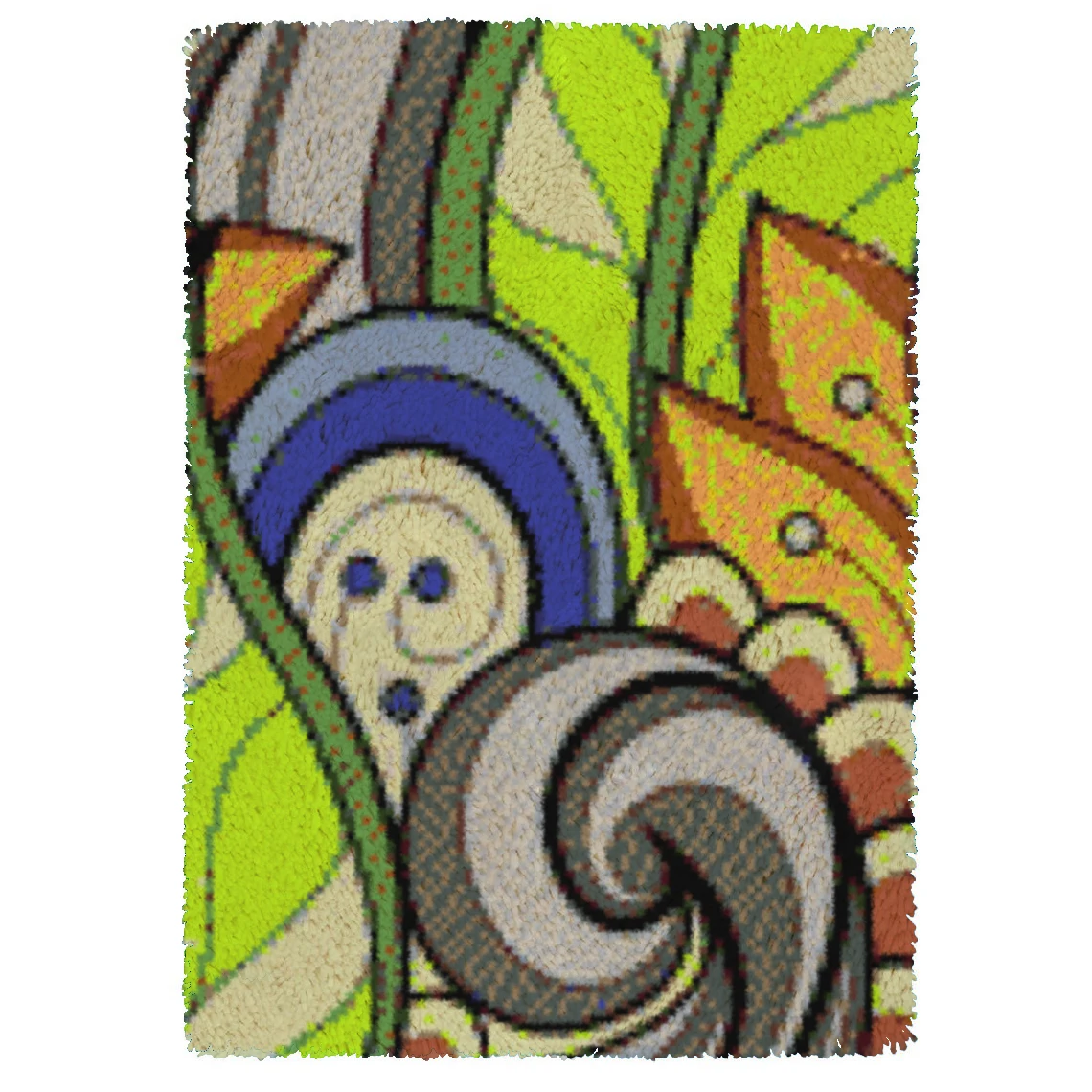 

Artistic Botany Pattern Latch Hook Rug Door mat Rug America European Carpet Floor Bedroom Doormat Non-slip Mat Gift