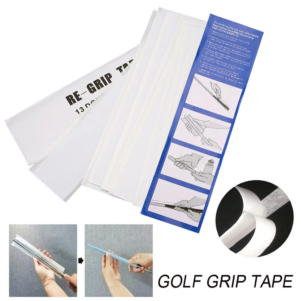 

13pcs Durable Tool Rubber Household Seamless Golf Grip Club Removable Double Sided Tape Multifunction DIY Strong Adhesive