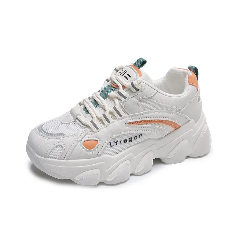

Women's Shoes New Breathable Mesh Platform Sneakers Casual Sports Shoes Female Fashion Lace Up Comfortable Women Vulcanize Shoes