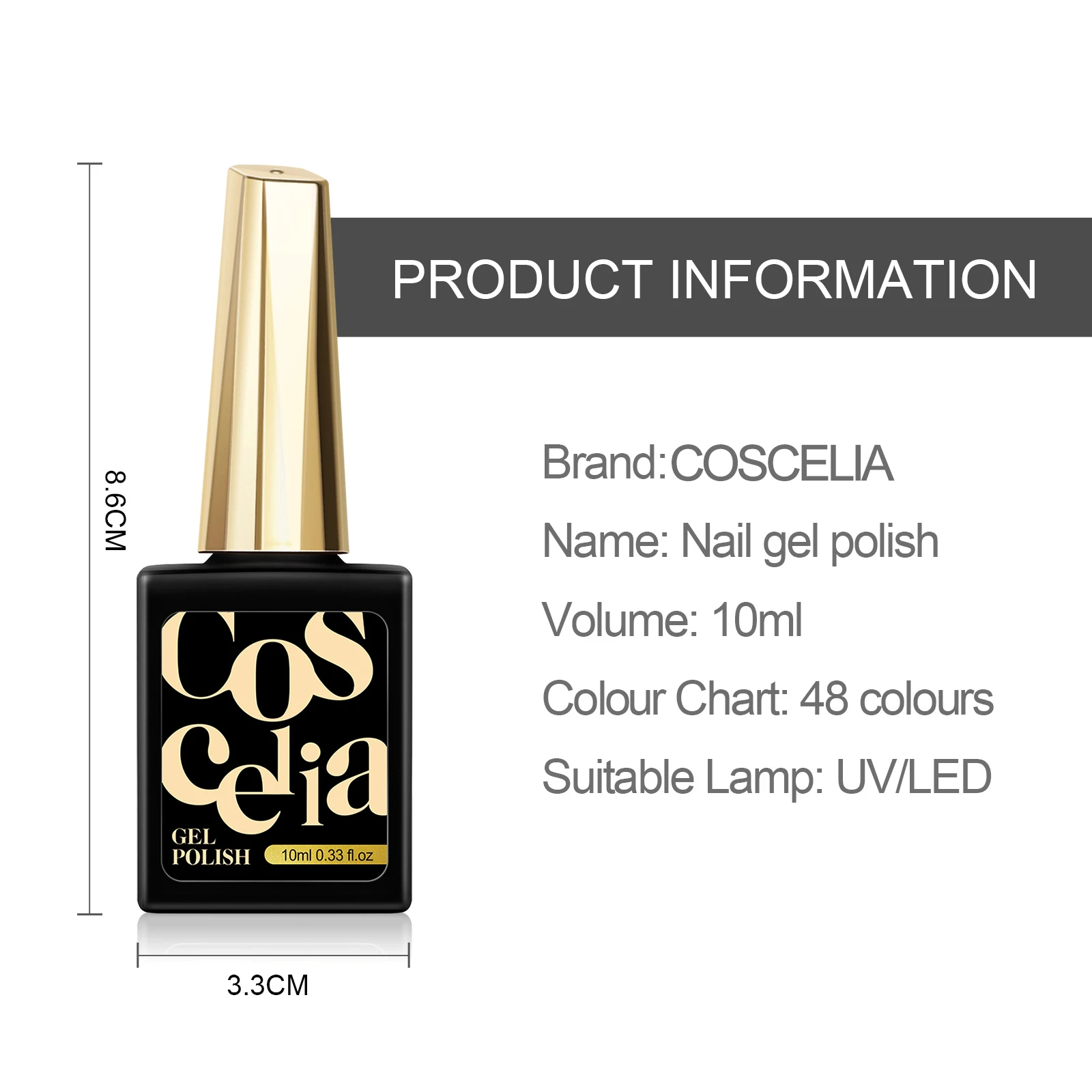 Гель-лак для маникюра COSCELIA гибридный гвоздь полуперманентный топового и