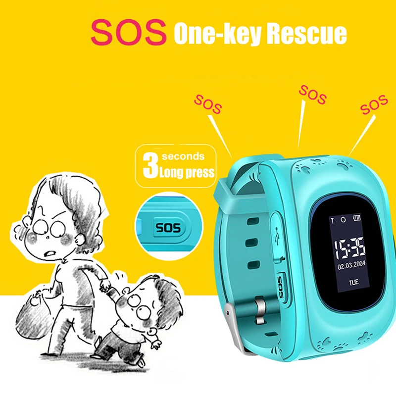 2019 New Smart Watch Kid Safe smart SOS Call Second Generation Chip Location Finder Gifts for Children | Электроника