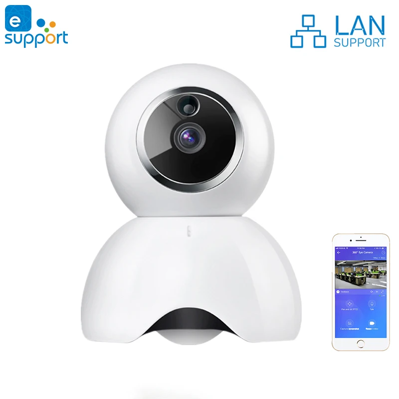 Умная Wi Fi IP камера EWeLink HD Беспроводная с управлением двухсторонним аудио LAN 720P