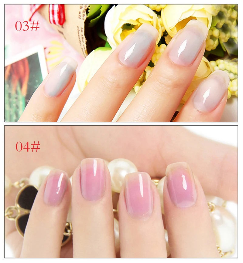 Гель для ногтей ярких цветов телесного цвета Быстросохнущий без растушевки