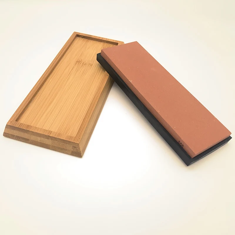 Заточка камня бамбуковая точилка Нескользящая основа прямоугольник держатель