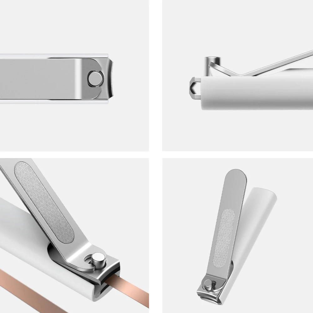 Кусачки для ногтей Xiaomi Mijia из нержавеющей стали с крышкой от брызг кусачки