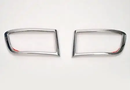 ABS Хромированная передняя задняя противотуманная фара крышка для Toyota Land Cruiser Prado FJ 120 2003-2009 аксессуары - Цвет: Темно-серый