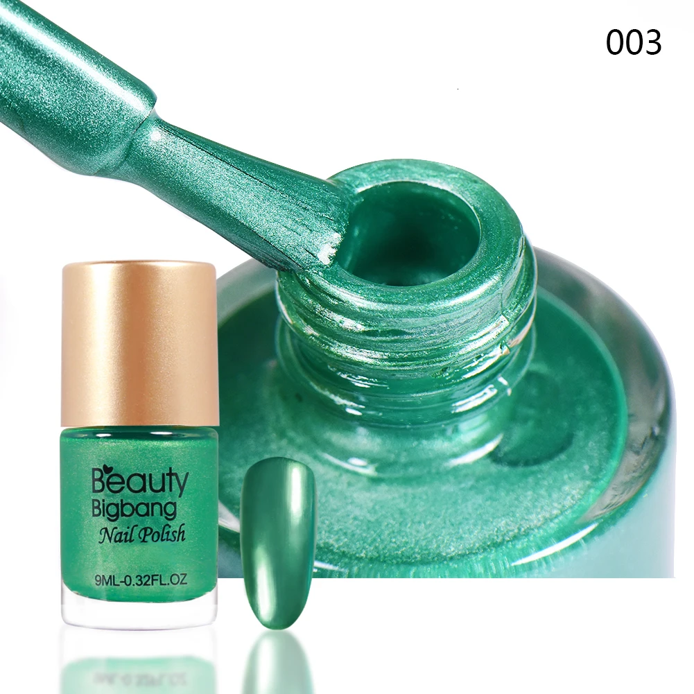 3A Beautybigbang 9 мл зеркальный эффект лак для ногтей металлический лак стойкий зеленый цвет Набор лаков для ногтей аксессуары для ногтей инструмент - Цвет: 3A