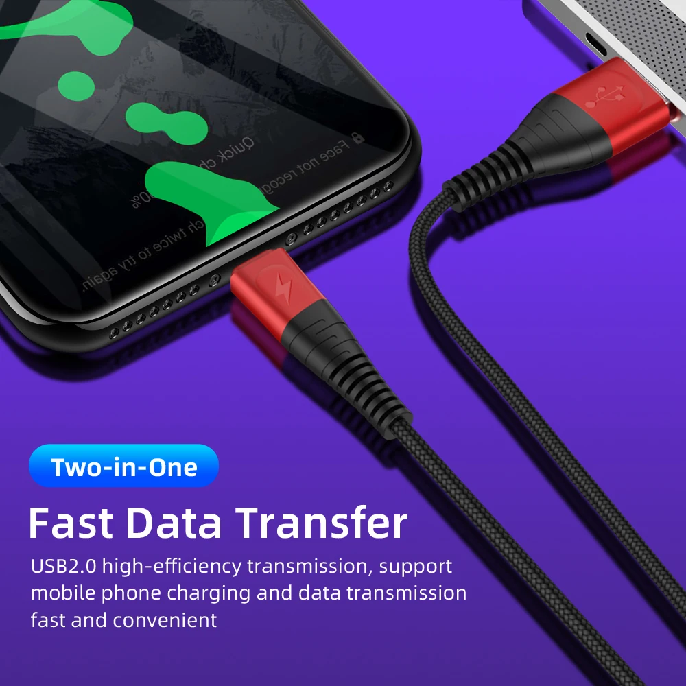 Кабель USB 2.4A Тип C Android зарядное устройство micro usb кабель для samsung huawei Xiaomi LG кабели