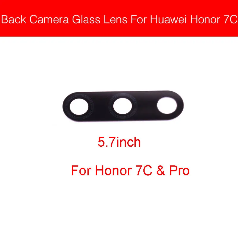Honor 7C 5.7inch Стеклянная крышка для камеры заднего вида для huawei Honor 6A 6X 7A 7C 7X 8C 8X стеклянная наклейка на рассеиватель для huawei Honor Play 8A 6 7 - Цвет: Honor 7C 5.7inch