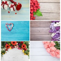 vinyl custom photography backdrops prop christmas flower wooden planks theme photography background 200901mb 03