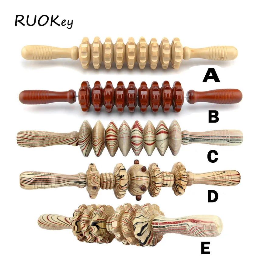 Тренажерный зал Спорт полная кожа деревянная роликовая палочка инструмент для