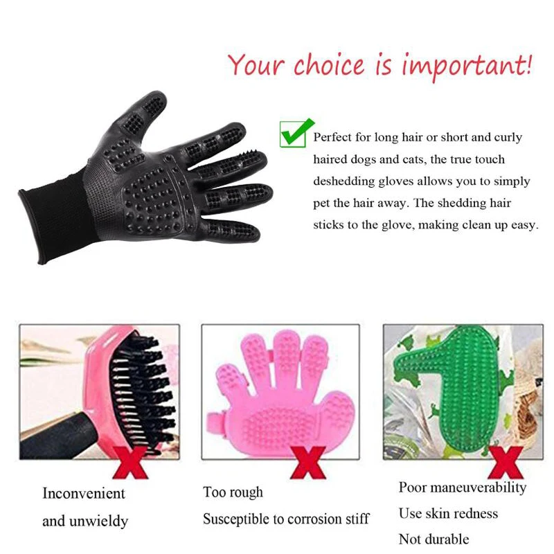 Перчатка для груминга кошек щетка вычесывания шерсти у расческа собак ванной