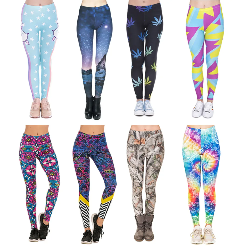 Леггинсы с принтом из мультфильма 3D цифровой ацтеков брюки 12% сексуальный