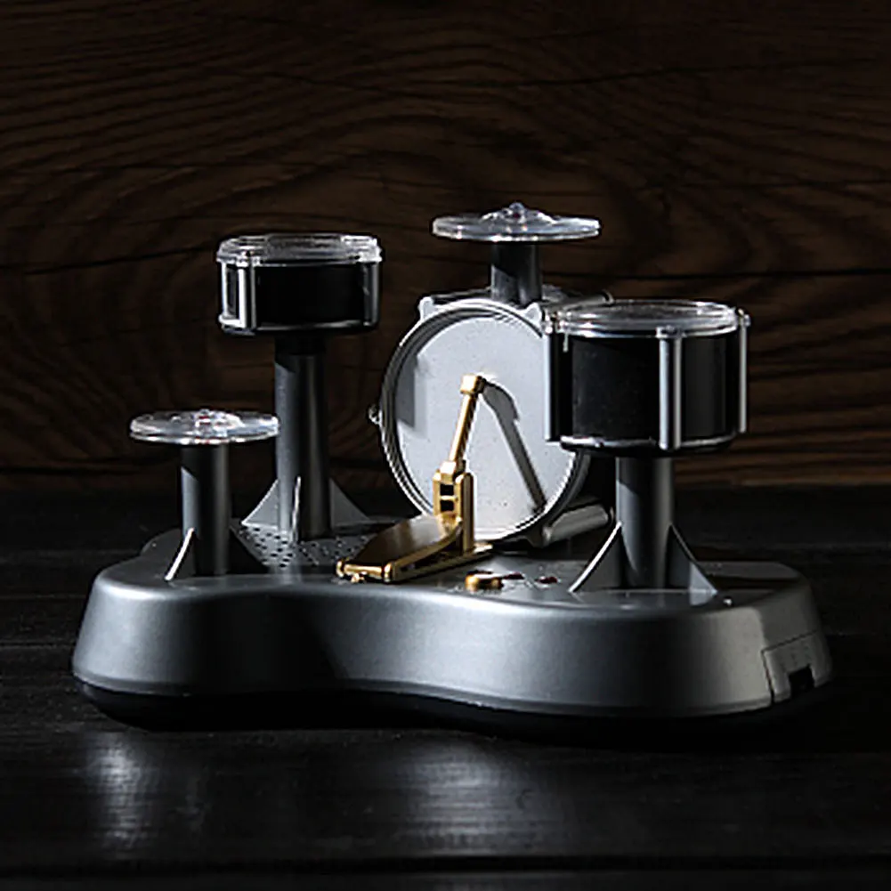 Электронные настольные часы Батарея приведенный в действие мини барабанная