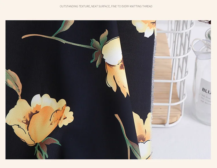 

Polyester Plain Weave Printed Chiffon Fabric Top Dress Fashion Fabric,By The Meter