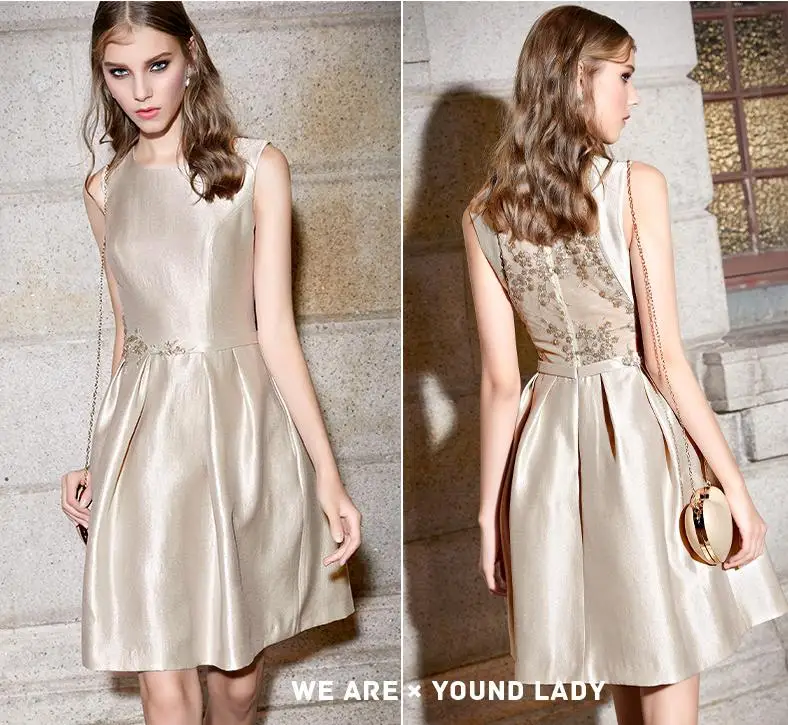 Офисные женские туфли элегантное платье с О образным вырезом Платья