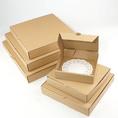 Pizza Box 3-layer Corrugated Gift Box Photo Album Square Packaging Box