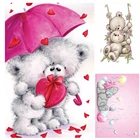 5D алмазная живопись, Мультяшные медведи, полная вышивка, узоры, сделай сам, Алмазная мозаика, наборы для вышивки крестиком, смолы, сверла, Декор для дома