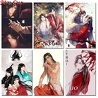 5D алмазная живопись Hua Cheng San Lang Tian Guan Ci Fu Xie Lia Алмазная вышивка крестиком аниме портрет Алмазная мозаика