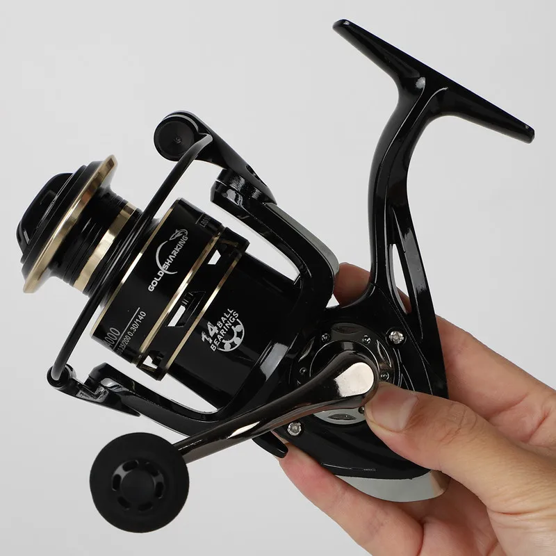 

2021 Fishing Reel Spinning 8KG Max Drag 500-7000 Series 5.2:1 High Speed Metal Spool Spinning Wheel for Sea Fishing Carp Fishing