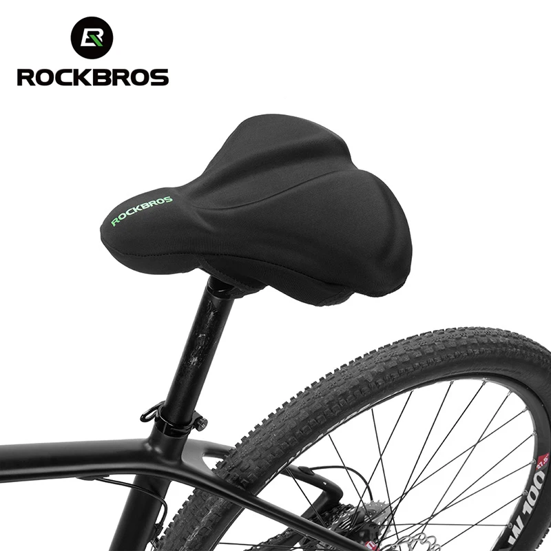ROCKBROS губка Велосипедное комфортное седло Чехол MTB дорожный велосипед Велосипедное Сиденье чехол дышащий Противоскользящий большой размер полый велосипед Подушка
