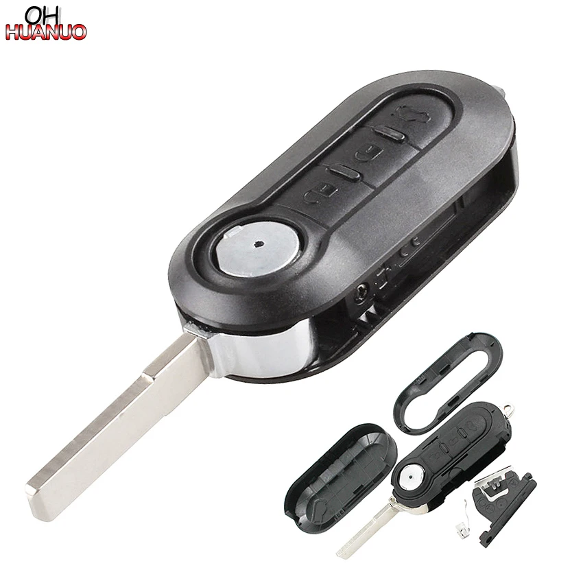 3 кнопки Складная откидная оболочка ключа дистанционного управления чехол Fob для