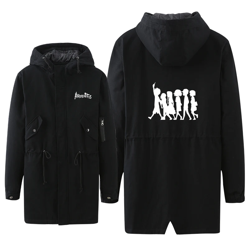 Толстовка аниме без цветов для косплея модное универсальное теплое пальто на