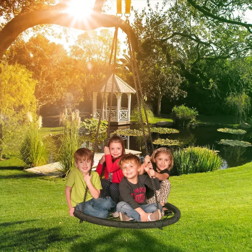 Висячие ремни комплект вмещает 1200lbs легко установить качели вешалка с 2 дерева