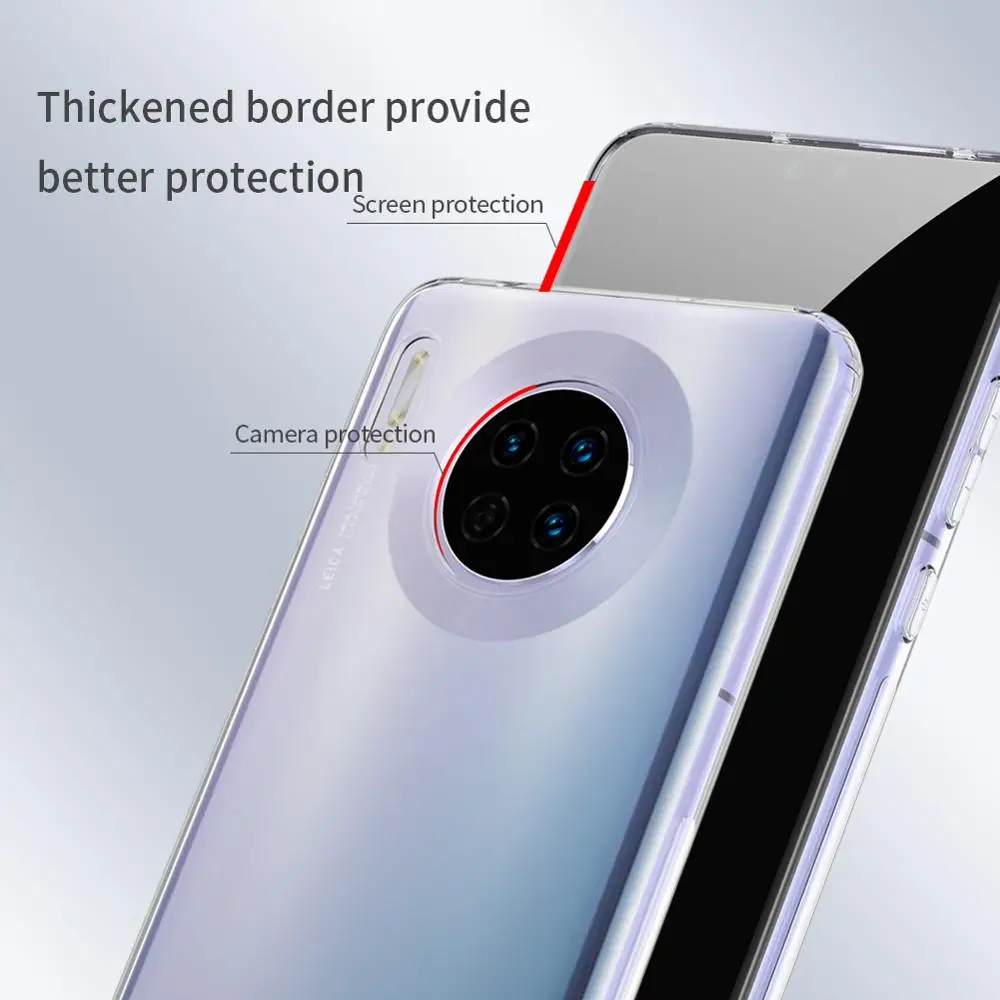 Чехол NILLKIN Nature для huawei Mate 30 чехол телефона из ТПУ прозрачный мягкий накладка