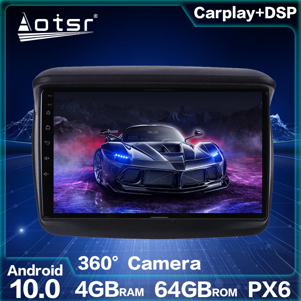 Автомобильный мультимедийный плеер Android 10 0 64 ГБ GPS-навигация для Mitsubishi L200 PAJERO Sport