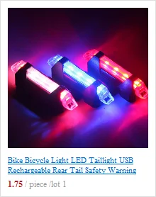 Велосипедный свет, светодиодные задние фонари USB Перезаряжаемый безопасность заднего хвоста Предупреждение велосипедный светильник портативный флэш-светильник супер яркий