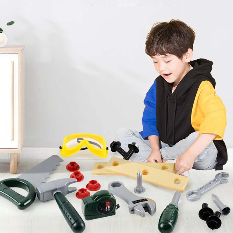 

Children Toolbox Kit Simulation DIY Repair Tool Set Boys Play House Interactive Game Enlightenment Engineering Toy