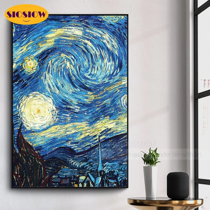Картина Звездная ночь 5D сделай сам Набор для вышивки крестиком Ван Гога 3D