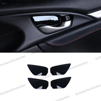 lsrtw2017 car interior door bowl trim panel cover for honda civic 2016 2017 2018 2019 2020 2021 10th type r styling auto