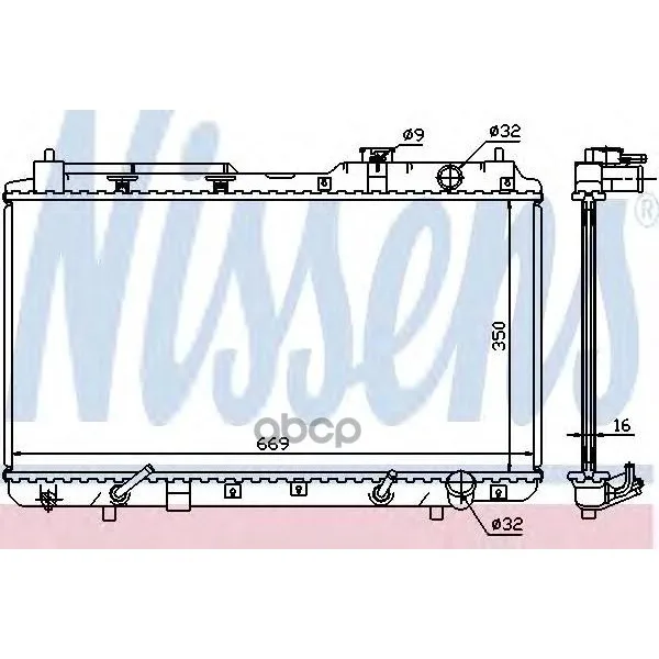 Радиатор Системы Охлаждения Honda: Cr-V I (Rd) 2.0 16v (Rd1 Rd3) 95-02 Nissens арт. 681021 | Автомобили и