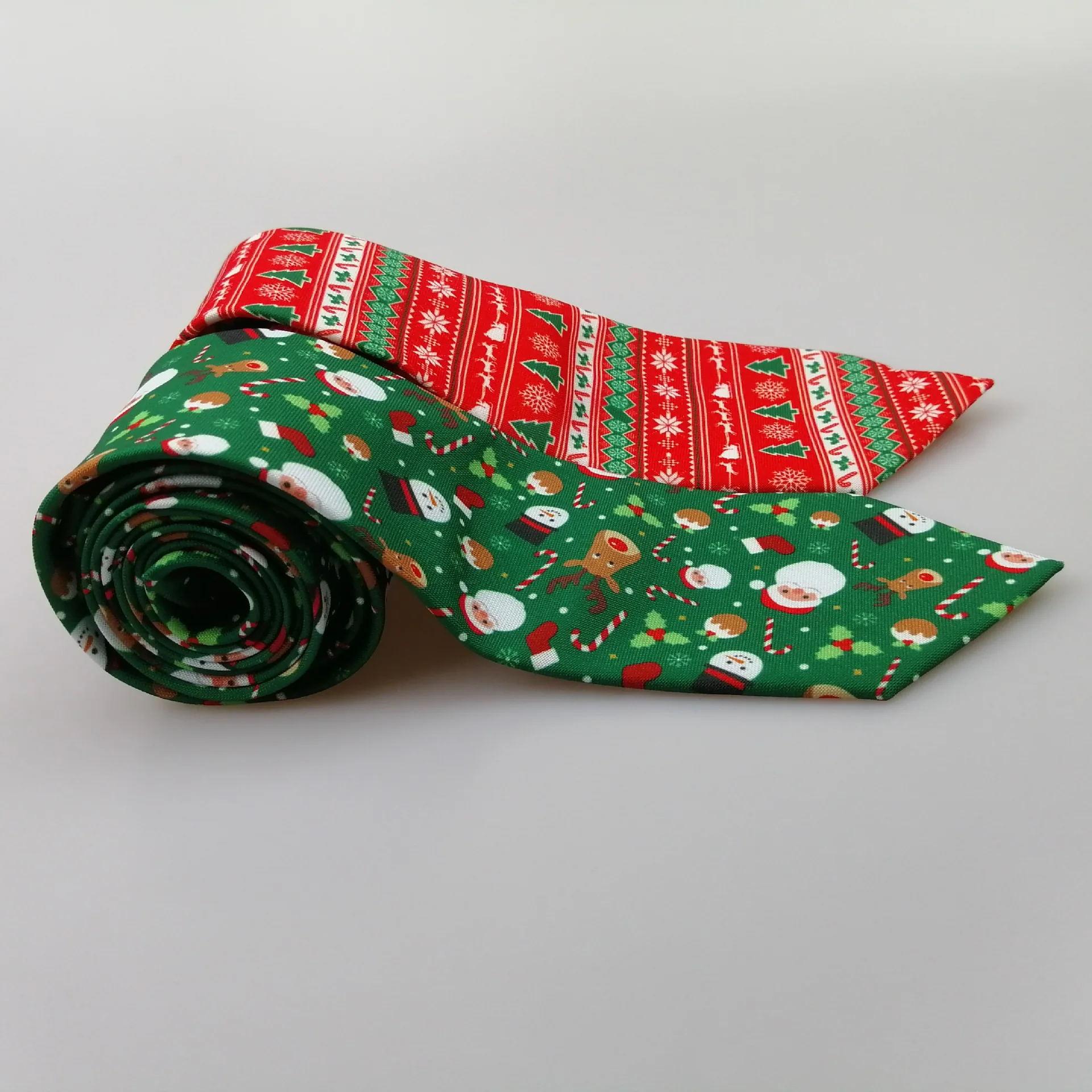 Рождественский галстук мужские Модные повседневные Галстуки с принтом снежинки