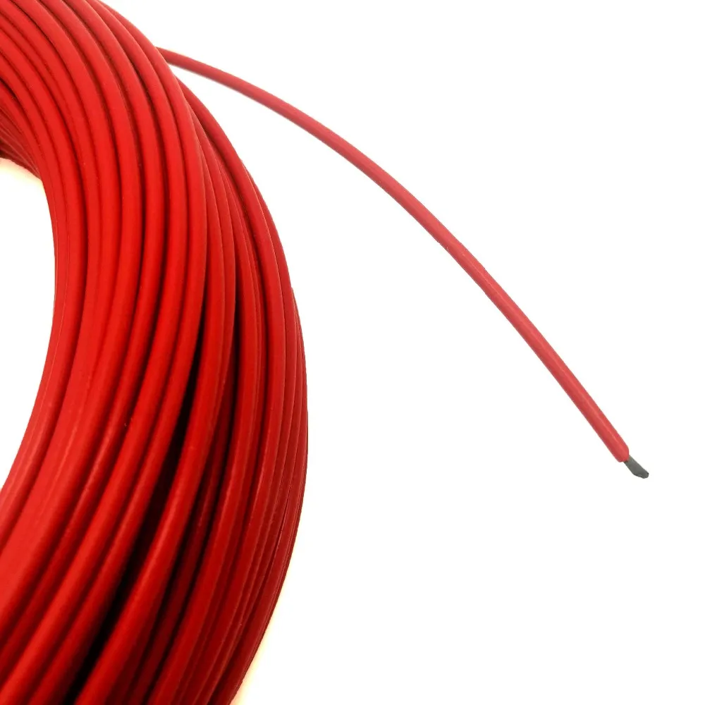 Низкая цена 30M 50M 100M 12k 33Ohm PTFE нагревательный кабель из углеродного волокна