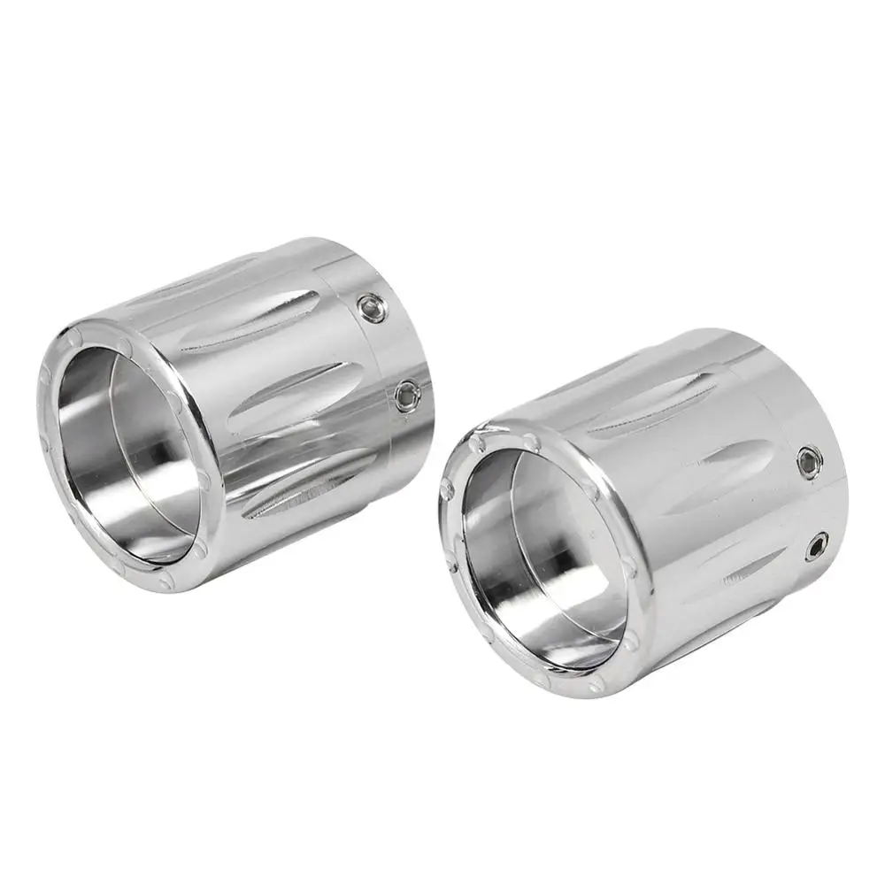 1 пара хромированная крышка для передней оси мотоцикла Гайка Крышка Harley Touring Electra