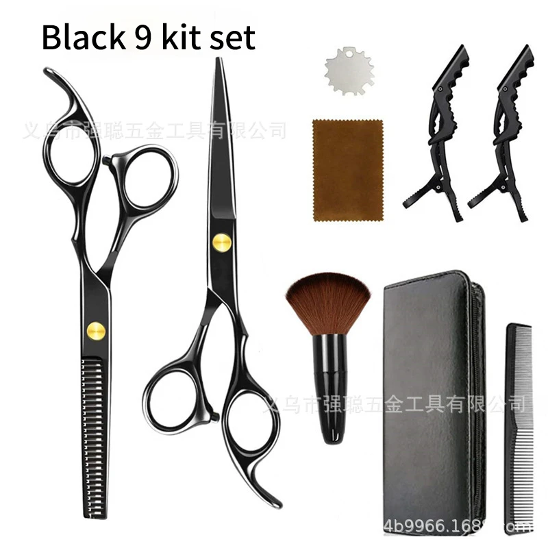 

12Pcs Hairdressing Hair Scissors Professional Barber Cutting Thinning Cape Barbershop Haircut Shears Scissors Hairdressers Kit