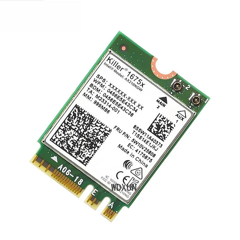 Новая беспроводная сетевая карта Killer 1675x Wi-Fi 6e Intel AX210 AX210NGW killer1675x обновленная Bluetooth