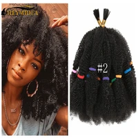 heymidea afro kinky bulk twist braids hair extensions synthetic short culry crochet braids hairstyles soft natural 12inch