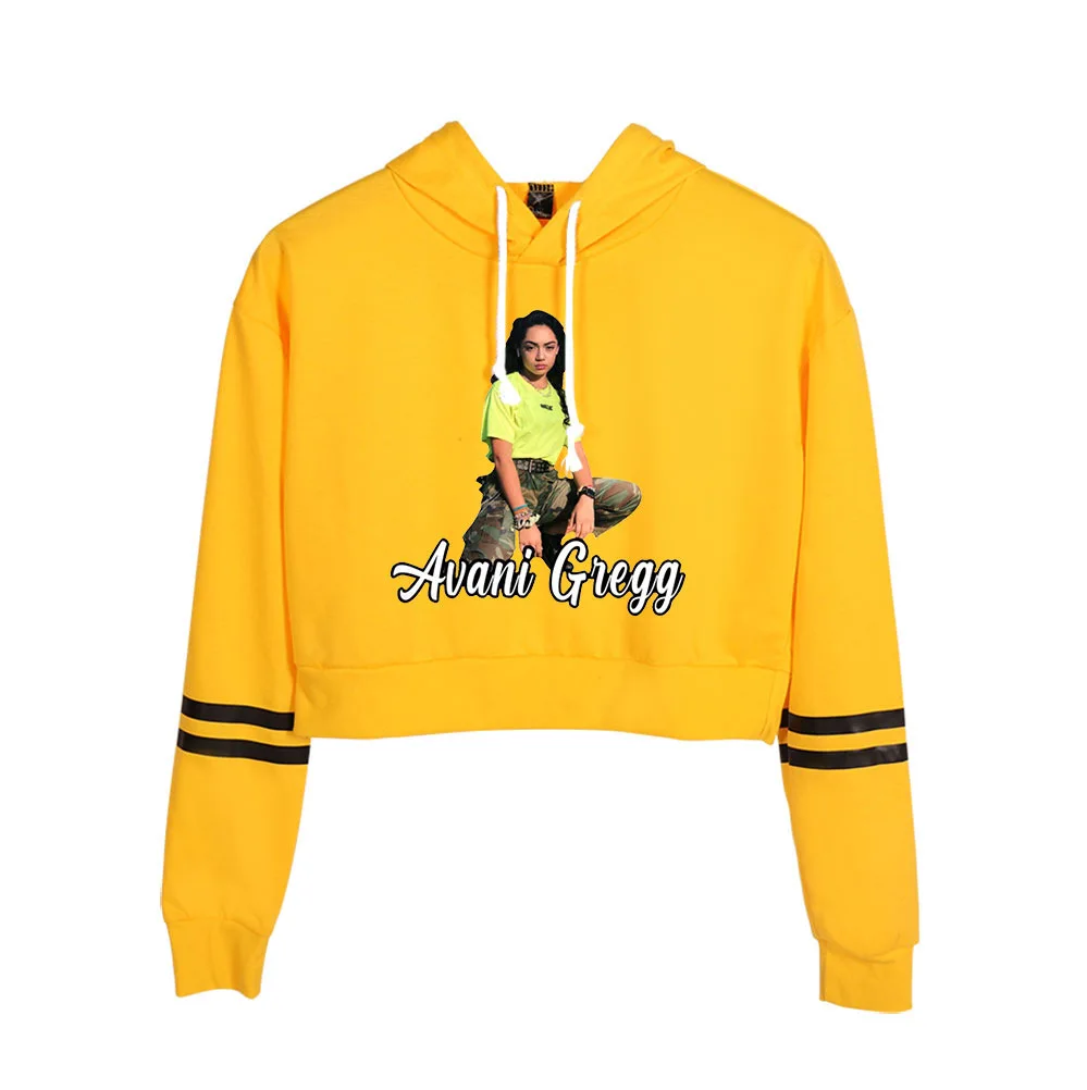 

2020 AVANI CHECKERS Hoodie Sweatshirt Long sleeve navel Women Teens Girls Autumn Winter Casual Print Pullove Tops