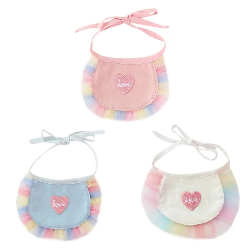 Новинка 2021 милый простой нагрудник для домашних питомцев слюнявчик собак кошек