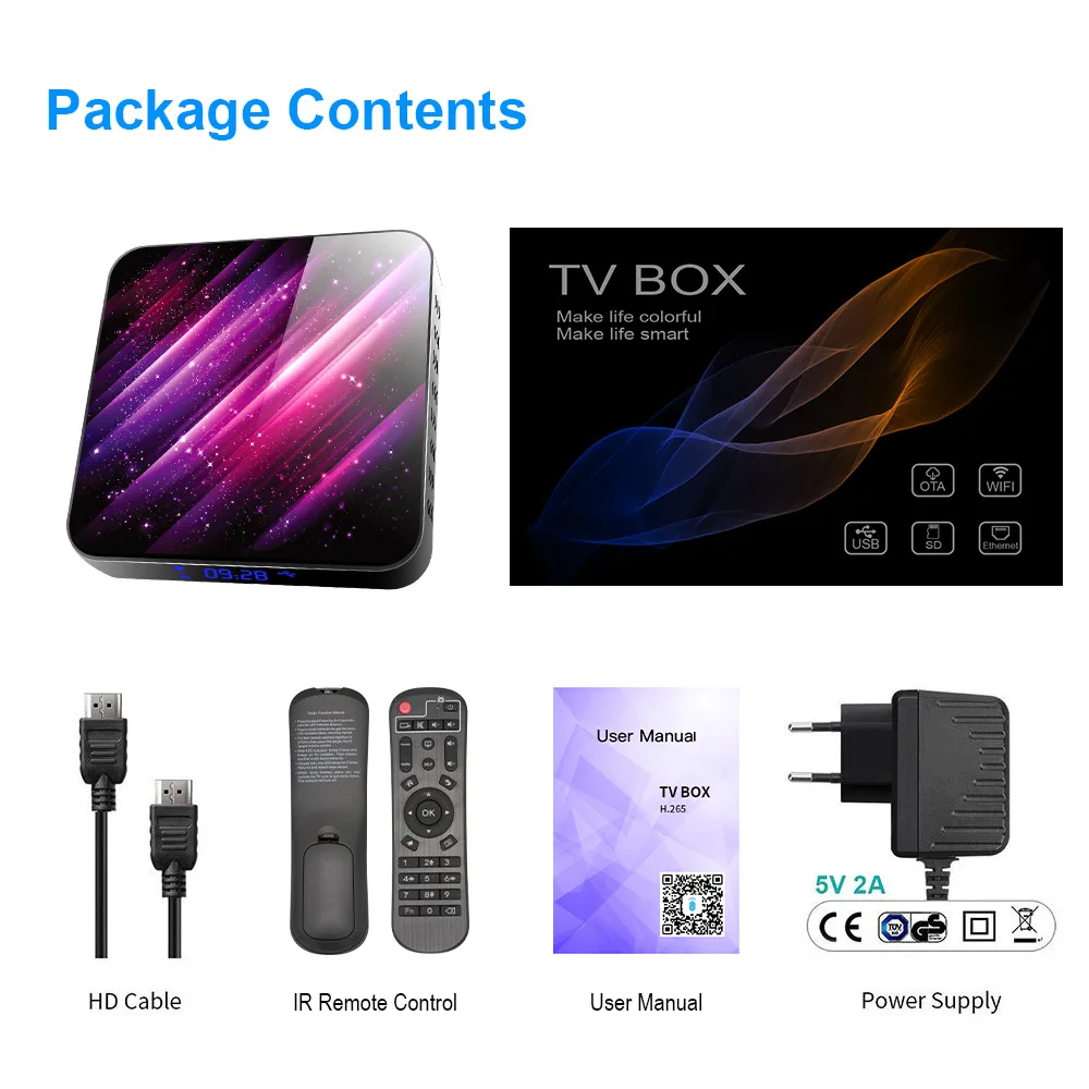 

Smart TV BOX Android box 10.0 h40 Allwinner H616 8K Dual Wifi BT Media player Play Store Fast Android tv Set top BOX h96 vs iptv