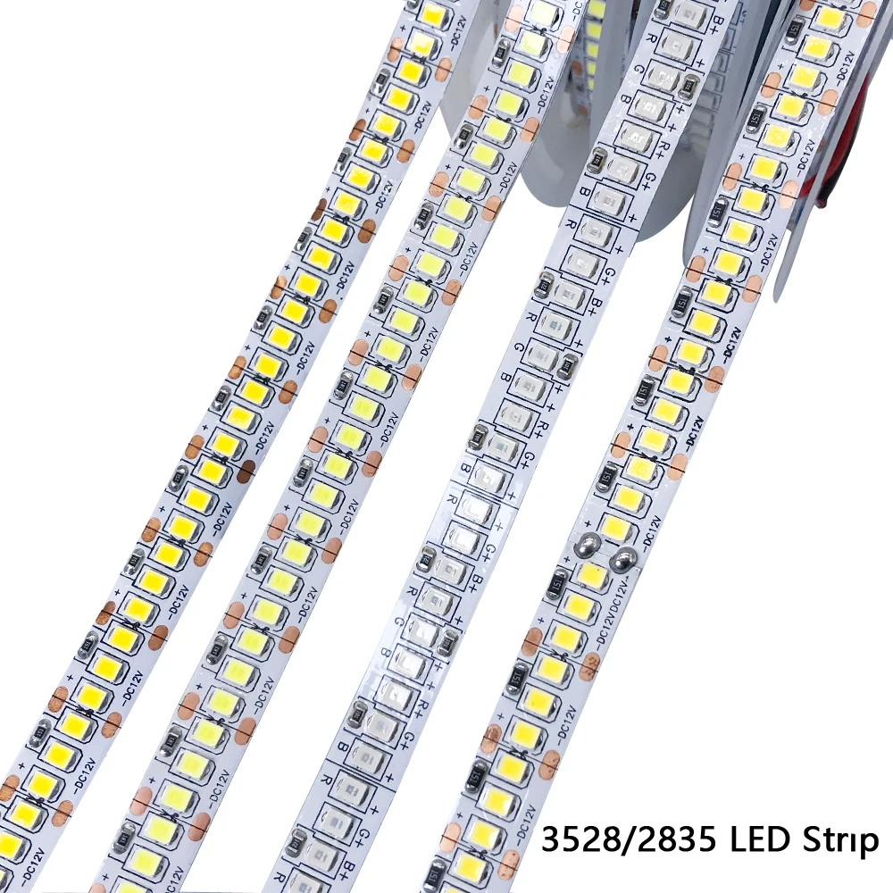 

DC 5V 12V 24V Led Strip Light Diode Tape PC TV SMD 2835 1M - 5M 60/120/240 Leds/m 5 12 24 V LED Strip Decoration Light For Rooms