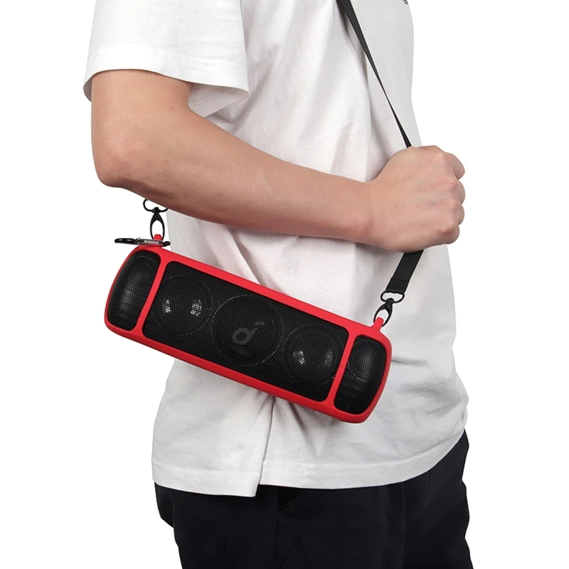 

Silicone Protective Cover Compatible withAnker Sound core Motion+Bluetooth-compatible Speaker Carry Case Accessory