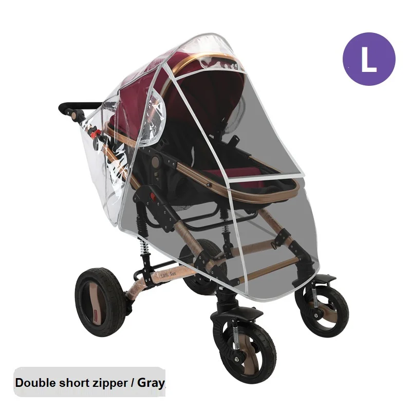 Universal Baby Stroller Accessories Rain Cover and Waterproof Stroller Cover Snow Protection Winter Accessories for Stroller - Цвет: As the picture